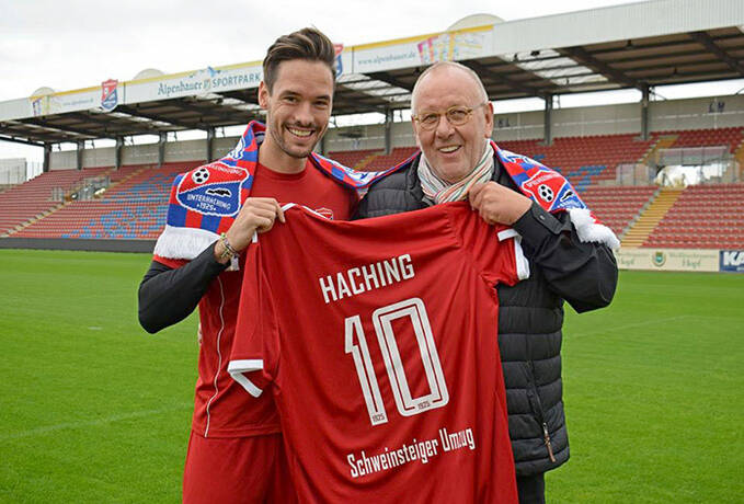Uwe Mayer mit Spieler Uwe Mayer mit Spieler